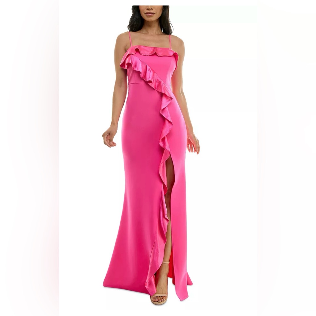Emerald Sundae One Shoulder Pink Dress